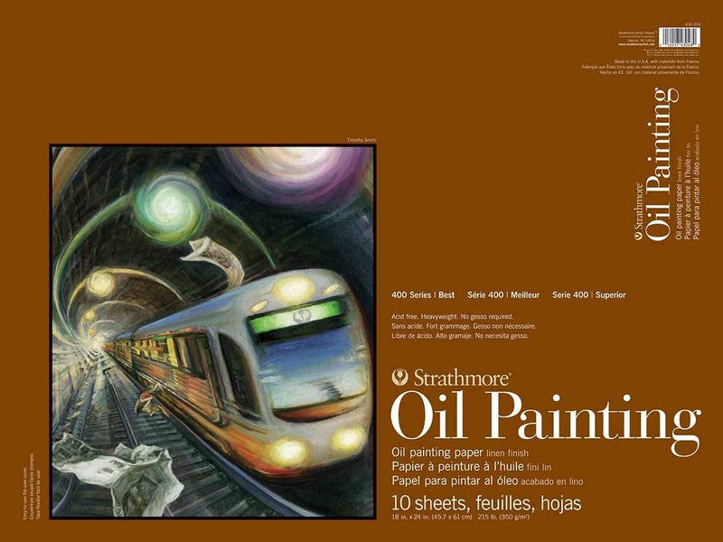 Strathmore 400 Series Oil Painting Pad 18"X24"-10 Sheets -62430318